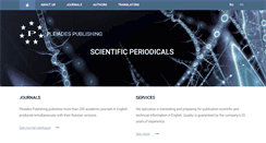 Desktop Screenshot of pleiadesonline.com